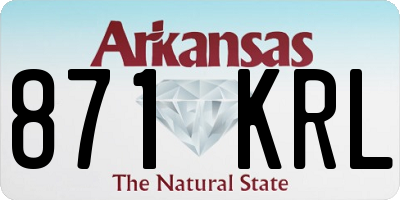 AR license plate 871KRL