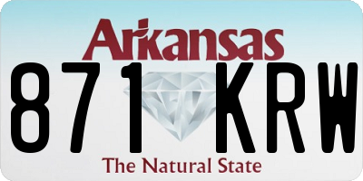 AR license plate 871KRW