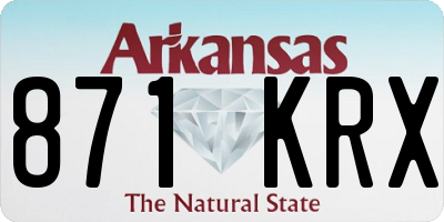 AR license plate 871KRX