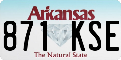 AR license plate 871KSE