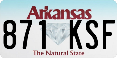 AR license plate 871KSF