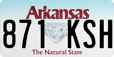 AR license plate 871KSH