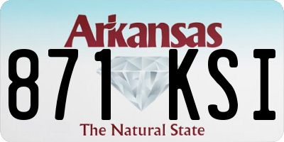 AR license plate 871KSI