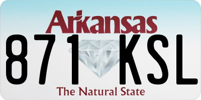 AR license plate 871KSL