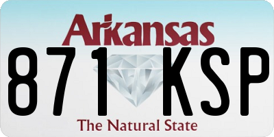 AR license plate 871KSP