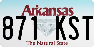 AR license plate 871KST