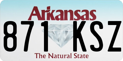 AR license plate 871KSZ