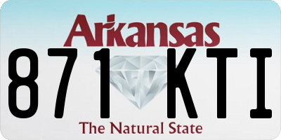 AR license plate 871KTI