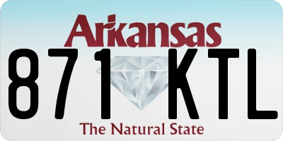 AR license plate 871KTL