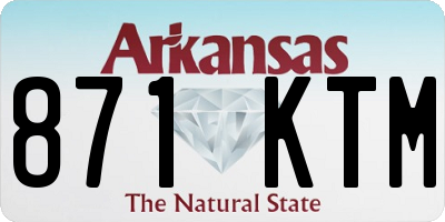 AR license plate 871KTM