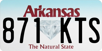 AR license plate 871KTS