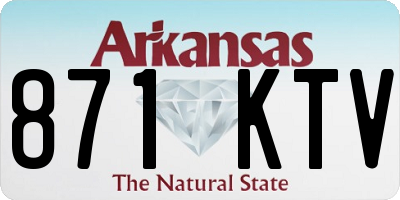 AR license plate 871KTV