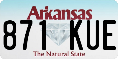 AR license plate 871KUE