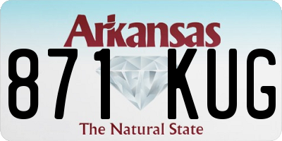 AR license plate 871KUG