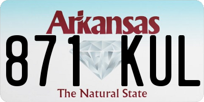 AR license plate 871KUL