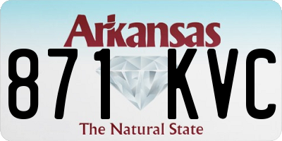 AR license plate 871KVC