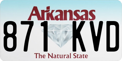 AR license plate 871KVD