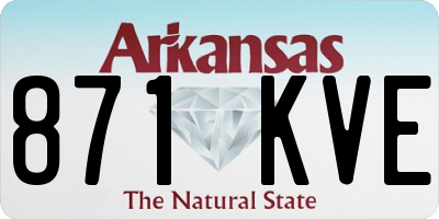 AR license plate 871KVE