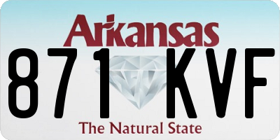 AR license plate 871KVF