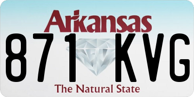 AR license plate 871KVG