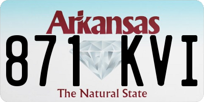 AR license plate 871KVI