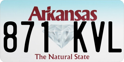 AR license plate 871KVL