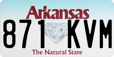 AR license plate 871KVM
