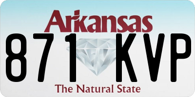 AR license plate 871KVP
