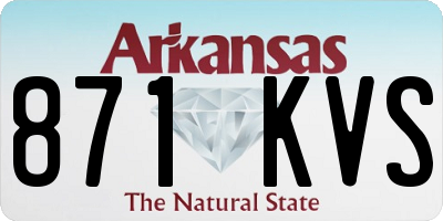 AR license plate 871KVS