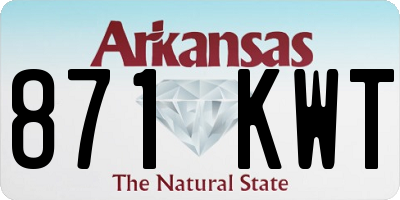 AR license plate 871KWT