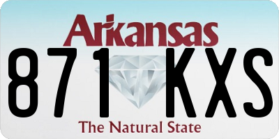 AR license plate 871KXS