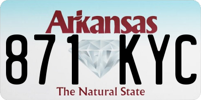 AR license plate 871KYC