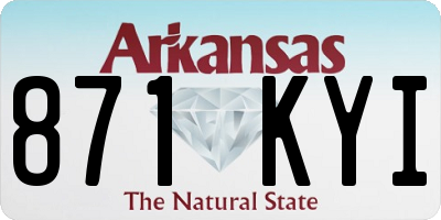 AR license plate 871KYI