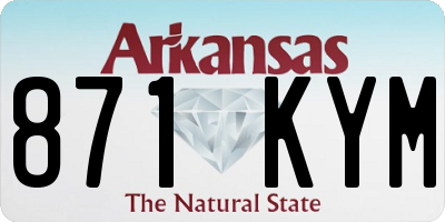 AR license plate 871KYM