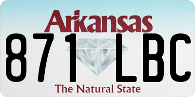 AR license plate 871LBC