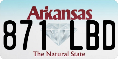 AR license plate 871LBD