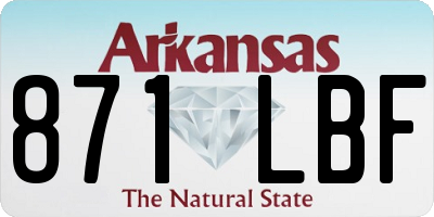 AR license plate 871LBF