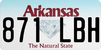 AR license plate 871LBH