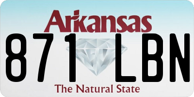 AR license plate 871LBN