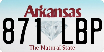 AR license plate 871LBP