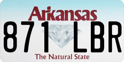 AR license plate 871LBR