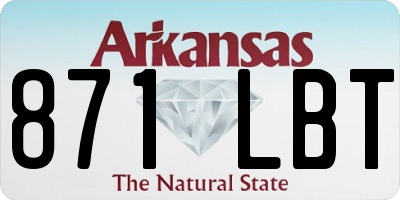 AR license plate 871LBT