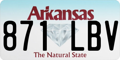 AR license plate 871LBV