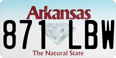 AR license plate 871LBW