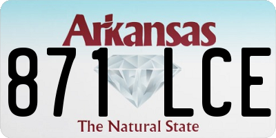 AR license plate 871LCE