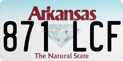 AR license plate 871LCF