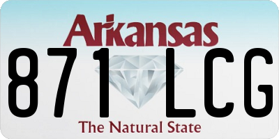 AR license plate 871LCG