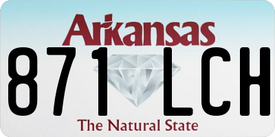 AR license plate 871LCH