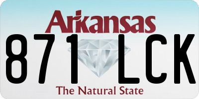 AR license plate 871LCK