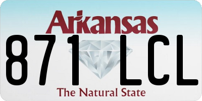 AR license plate 871LCL